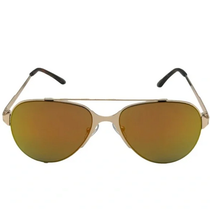 9336 (C) | Mirrored Lens Aviator Sunglasses (CLEARANCE)