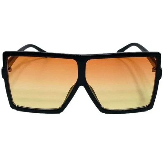 Orange/Yellow Large Square Sunglasses