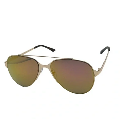 9336 (C) | Mirrored Lens Aviator Sunglasses (CLEARANCE)