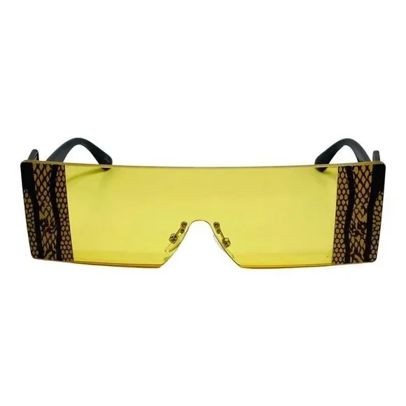 Yellow Side Blinder Sunglasses
