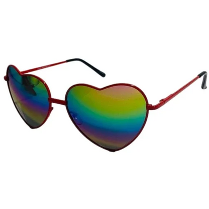 6018 | Rainbow Lens Novelty Heart Sunglasses