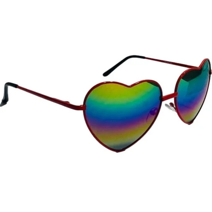 6018 | Rainbow Lens Novelty Heart Sunglasses