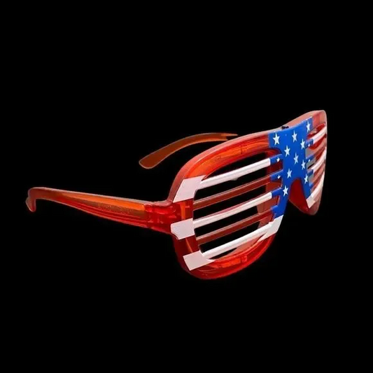 6122 | Light Up American Flag Novelty Glasses