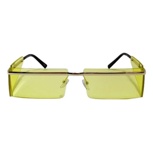 6113 | Rimless Rectangle Sunglasses with Side Blinders (CLEARANCE)