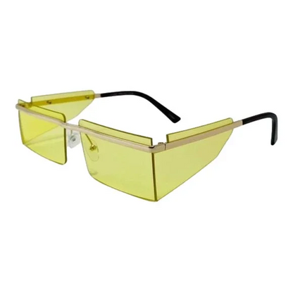 6113 | Rimless Rectangle Sunglasses with Side Blinders (CLEARANCE)