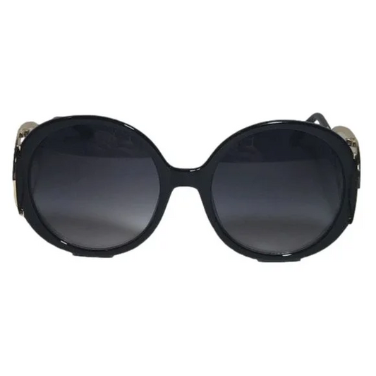 Black Open Temple Ladies Sunglasses