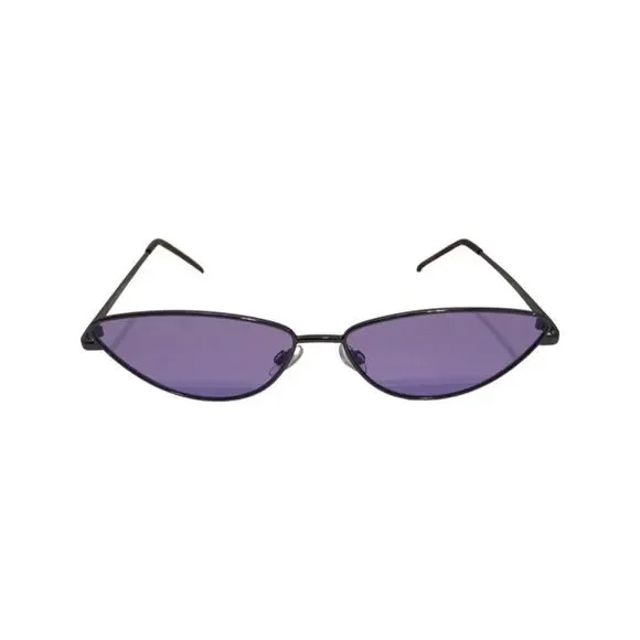 Purple Slim Cateye Sunglasses