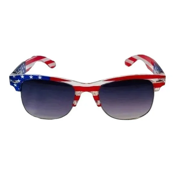 Black Gradient Tint American Flag Sunglasses