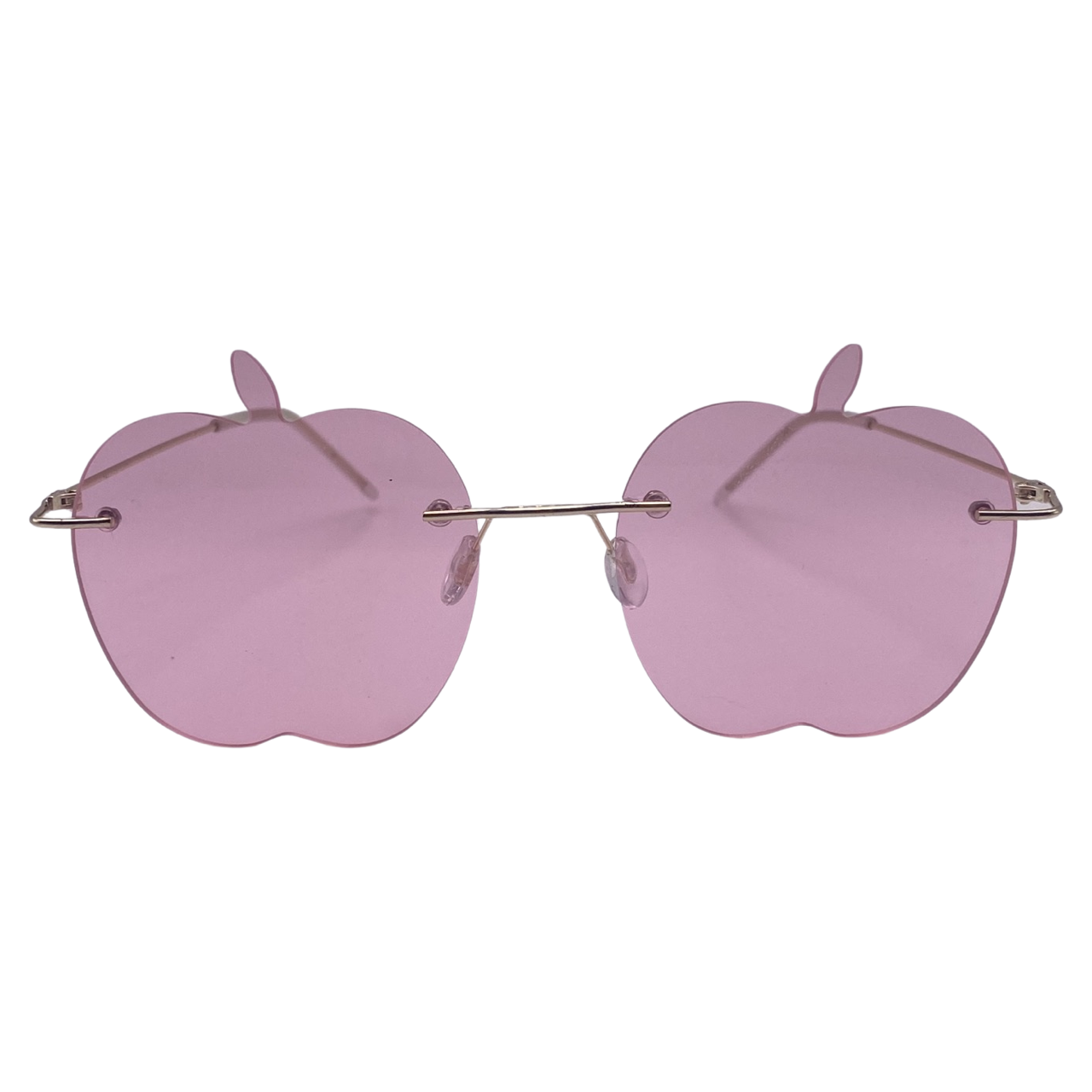 Pink Rimless Apple Sunglasses