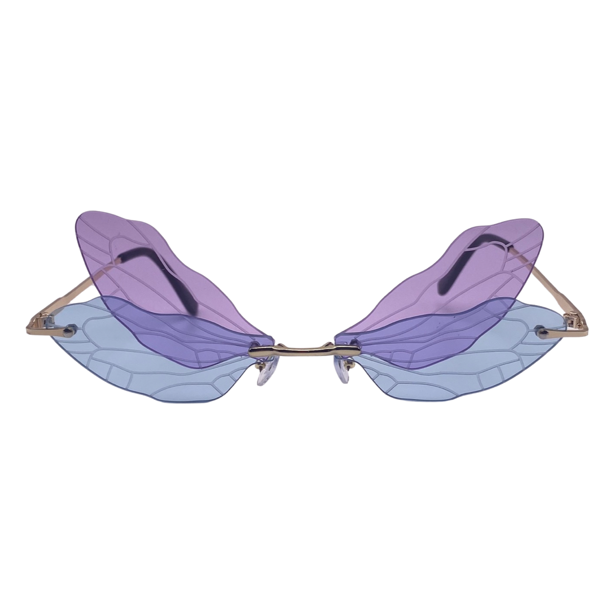 Purple/Blue Dragonfly Novelty Sunglasses