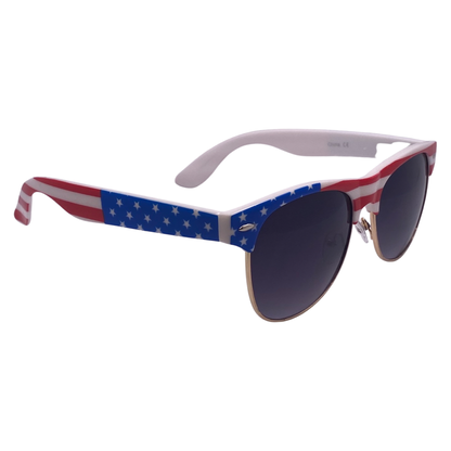 6026 | American Flag Browline Sunglasses