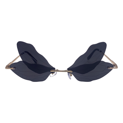 Black Dragonfly Novelty Sunglasses