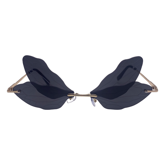 Black Dragonfly Novelty Sunglasses