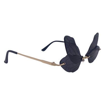 Black Dragonfly Novelty Sunglasses