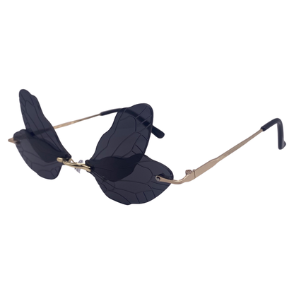 Black Dragonfly Novelty Sunglasses