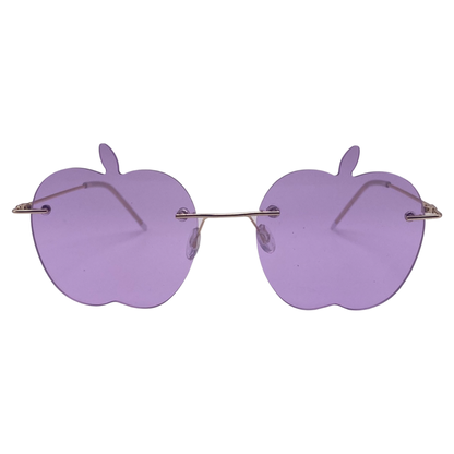 Purple Rimless Apple Sunglasses