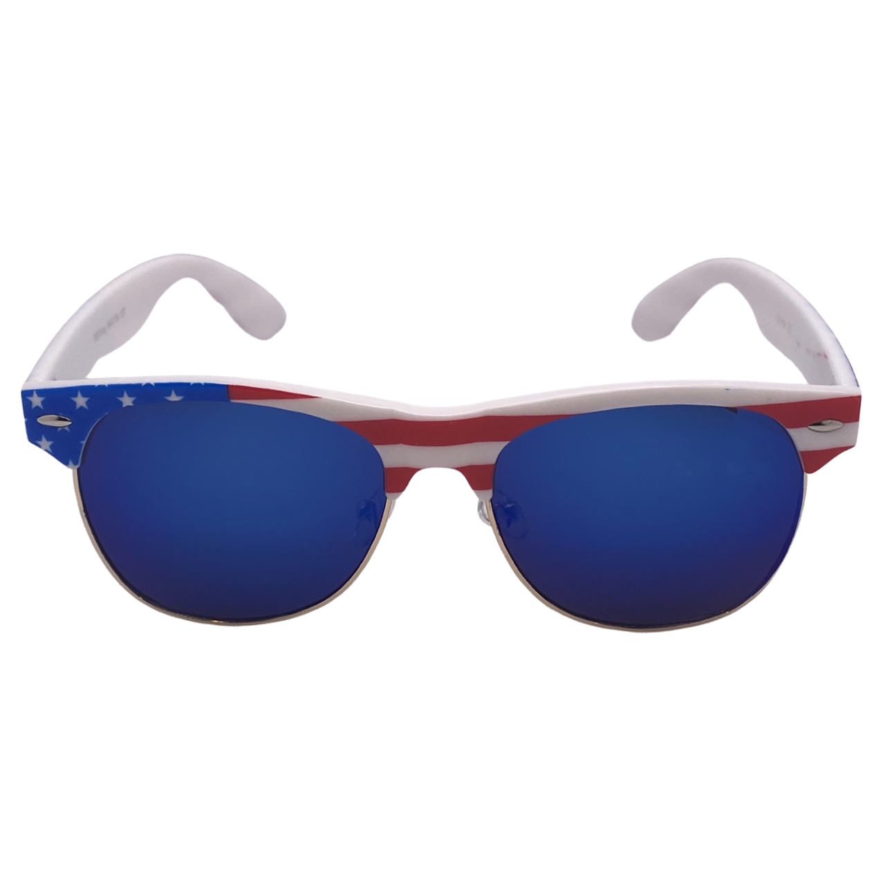 Blue Mirror USA Flag Sunglasses